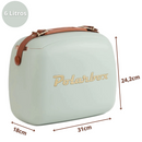 Lancheira 6l - Matcha com Alça Marrom