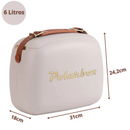 Lancheira 6l - Perla com Alça Marrom