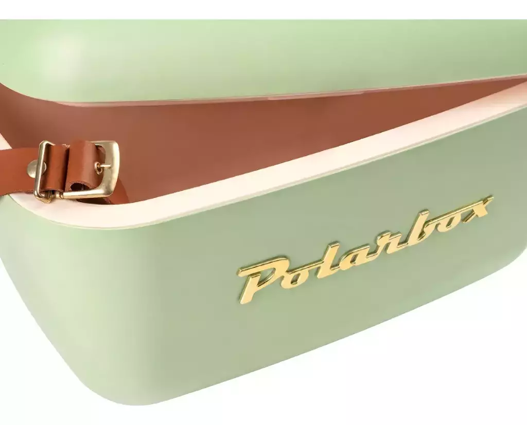 Cooler Retro 20l - Oliva com Alça Marrom