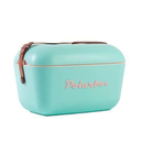 Cooler Retro 12l - Verde Água com Alça Marrom