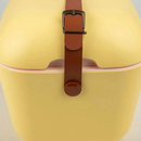 Cooler Retro 20l - Amarelo com Alça Marrom