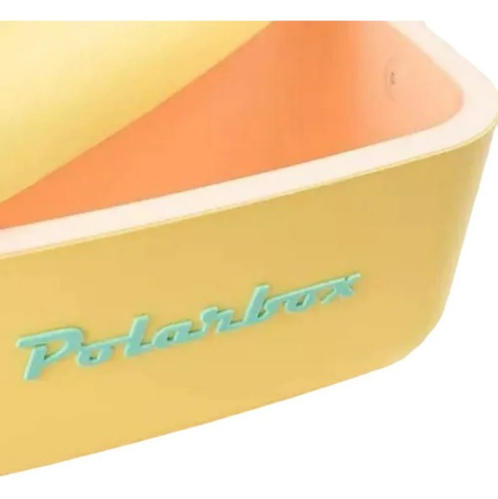 Cooler Retro 20l - Amarelo com Alça Marrom